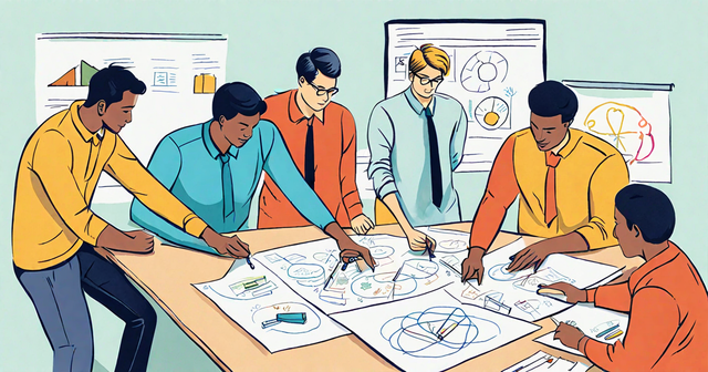 a group of men are sitting around a table looking at papers a group of men are sitting around a table looking at papers