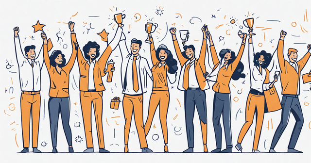 a group of people are celebrating with their arms in the air a group of people are celebrating with their arms in the air
