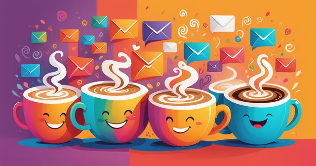 Rainbow colored coffee cups Rainbow colored coffee cups