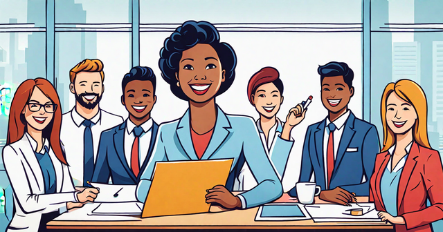 a group of people sitting around a table with one woman holding a laptop a group of people sitting around a table with one woman holding a laptop