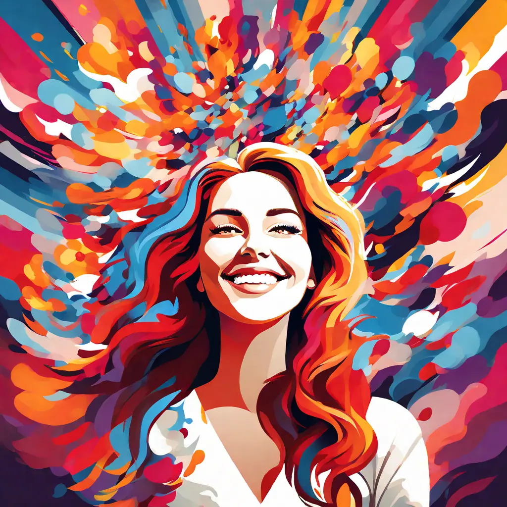 simple abstract illustration of Employee participating in a company-sponsored charity event, warm colours simple abstract illustration of Employee participating in a company-sponsored charity event, warm colours